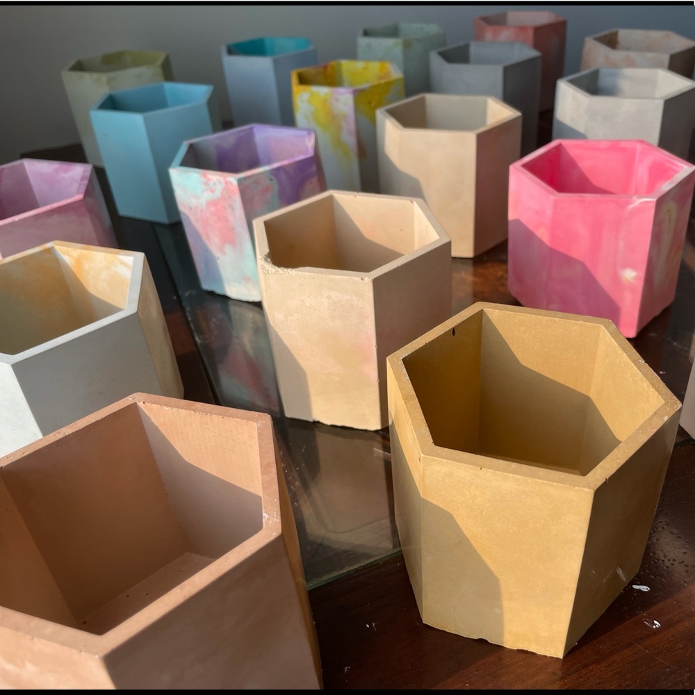 Hexagon container or vessel